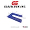 Glazelock 1/16" 4"L  x 3"W 7/8" Slot, Interlocking Square Horsehoe Plastic Shims Blue 100pc/bag Econo06 - alternate 6